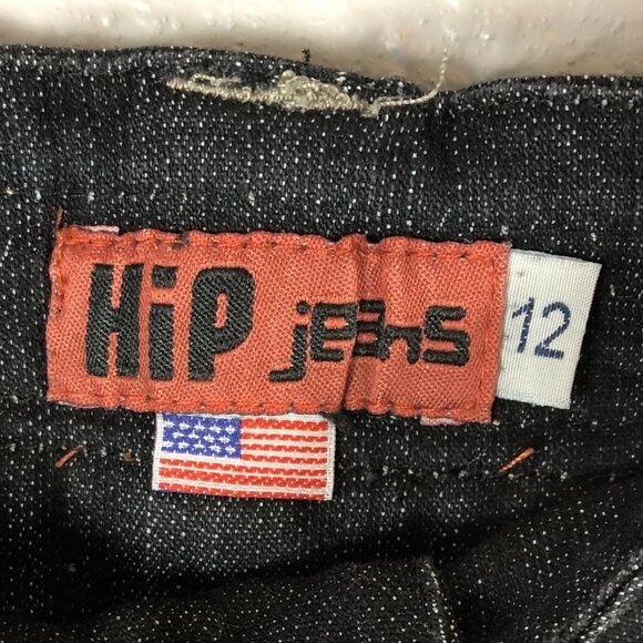 Hip Jeans Size 12 Black Distressed Bermuda Shorts - Picture 4 of 8